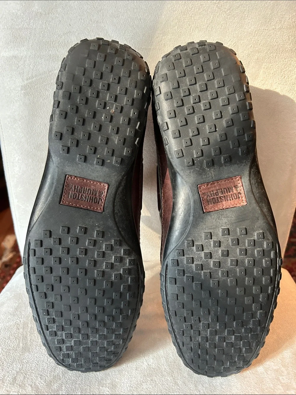 Johnston & Murphy Black and Brown Leather Driving Loafers